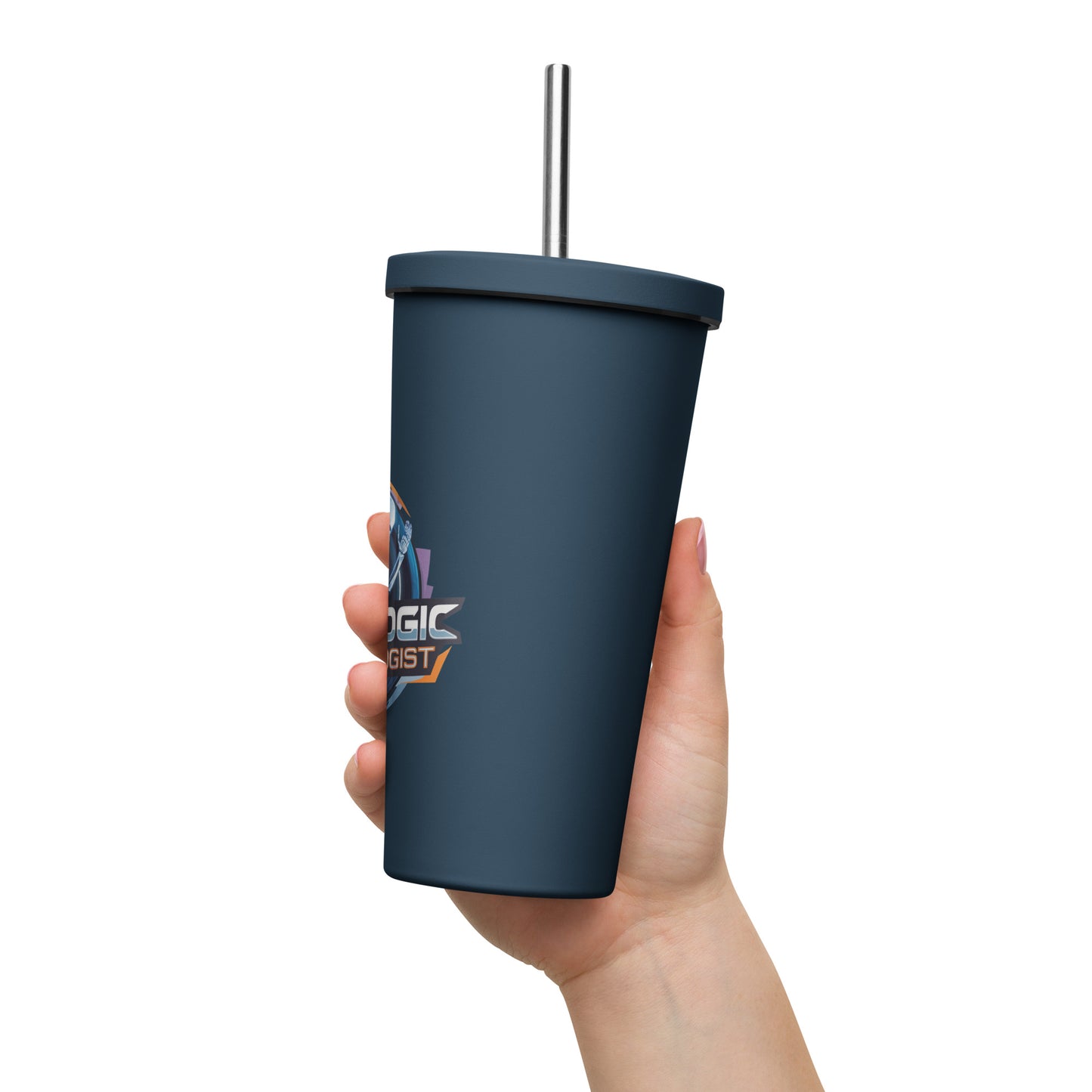 Radiologic Technoligist Insulated tumbler with a straw