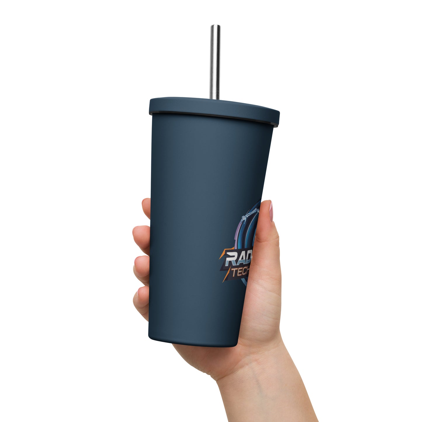 Radiologic Technoligist Insulated tumbler with a straw
